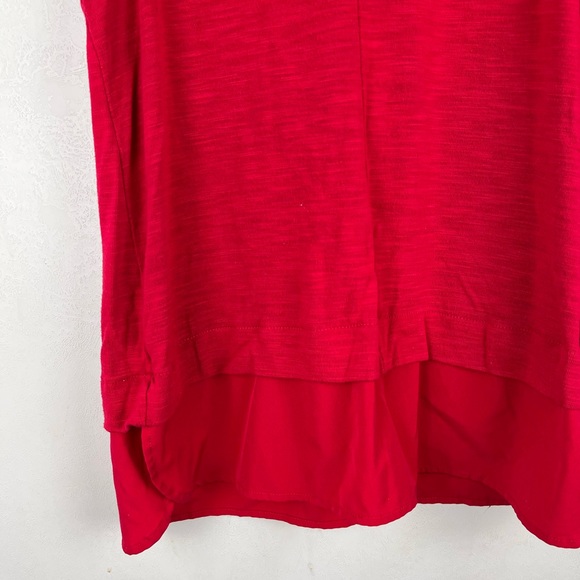 J.Crew Mercantile Tank Top Red Keyhole Womens Size Medium Sleeveless Top - Picture 2 of 12